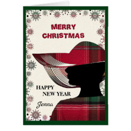 Cartão Moderno Elegante Feliz Natal