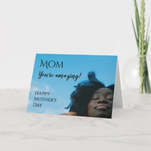 Cartão Moderno Feliz Dia das Mães VOCÊ É INCRÍVEL Foto