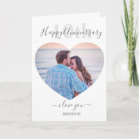 Moderno | Foto cardíaca | Aniversário de qualquer 