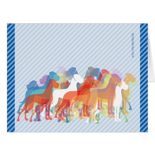 Cartão Moderno Great Dane Group (Frente horizontal)