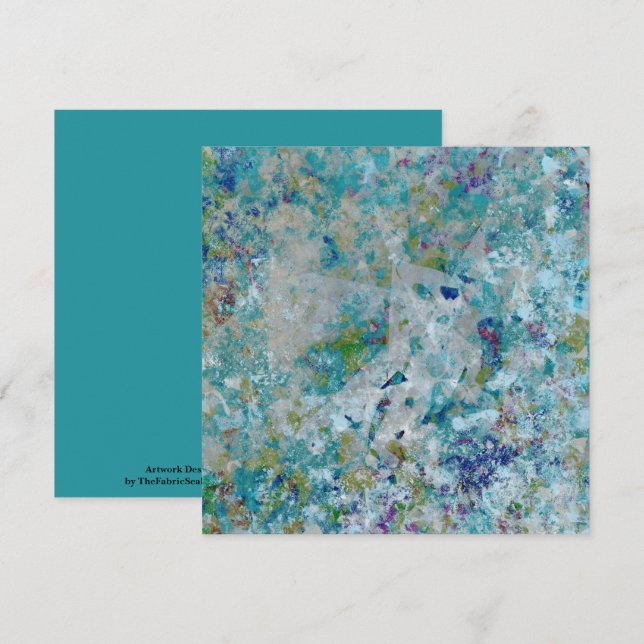 Cartão Moderno Original Um Design De Arte Abstrato (Frente/Verso)