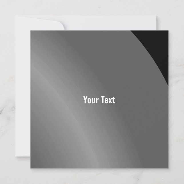 Cartão Moderno preto sombreado Qr (Frente)