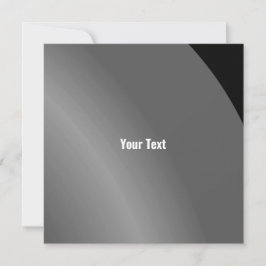 Cartão Moderno preto sombreado Qr