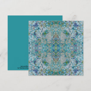 Cartão Moderno Único De Um Design De Arte Abstrato