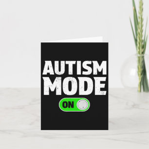 Cartão Modo Autismo Em Neurodiversi De Sensibilização Par