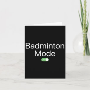 Cartão Modo de Badminton Ativado no Design de Smartphone