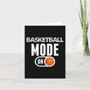 Cartão Modo de basquetebol no basquete esportivo