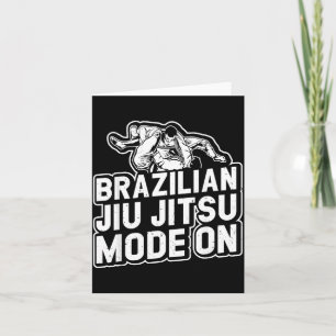 Cartão Modo de Jiu Jitsu Brasileiro Ativado - Jiu Jitsu B