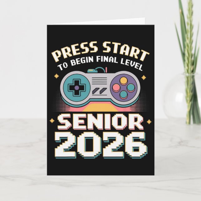 Cartão Modo de Jogador Sênior 2026 Ativado Pressione Inic (Frente)