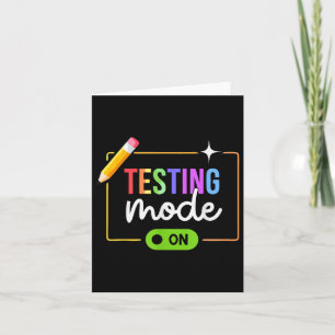 Cartão Modo De Teste Engraçado No Dia De Teste Motivacion
