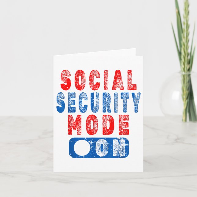 Cartão Modo Segurança Social Ativada - Humor de Cidadão I (Frente)