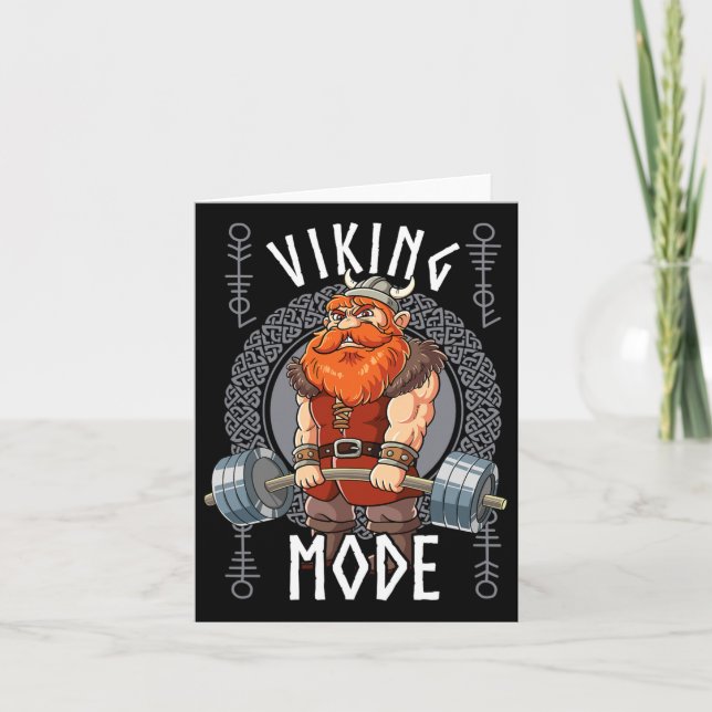Cartão Modo Viking Gym Bodybuilding (Frente)