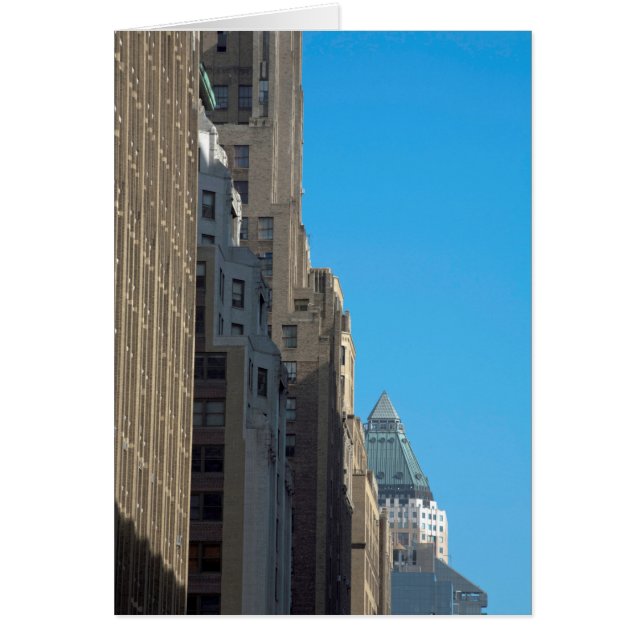 Cartão Modos de construção Manhattan Nova Iorque EUA (Frente)