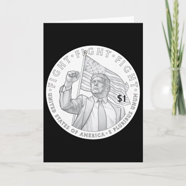 Cartão Moeda Trump Um Dólar _1  (Frente)