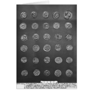 Cartão Moedas bizantinas e romanas, 04-10o século