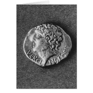 Cartão Moedas com efígie de Vercingetorix