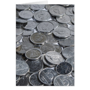 Cartão Moedas de prata canadenses