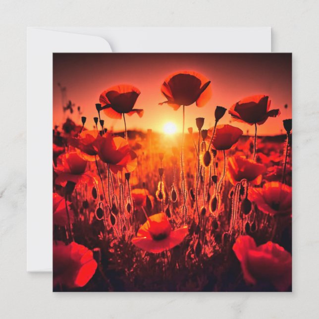 Cartão Mohn im Gegenlicht (Frente)