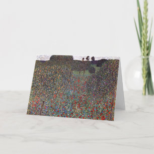 Cartão Mohnfeld, Gustav Klimt