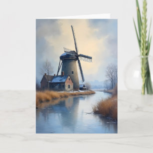 Cartão Moinho de inverno pela Saudação do Vazio do Canal 