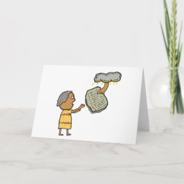 Cartão Moisés e os Dez Mandamentos