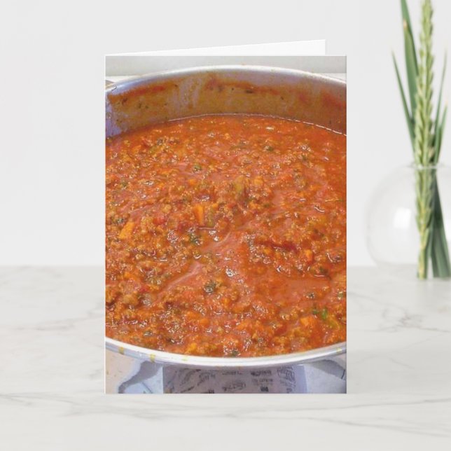 Cartão Molho italiano de Comida de Cozinhar de Janto de e (Frente)