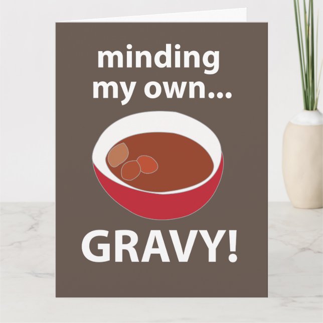 Cartão Molho Me Importando Com Meu Molho Comida (Frente)