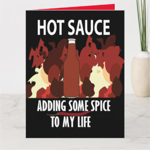Cartão Molho Picante Ketchup Fogo Vermelho Pimenta Greeti