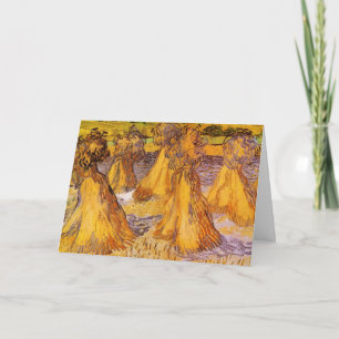 Cartão Molinetes de Trigo por Vincent van Gogh