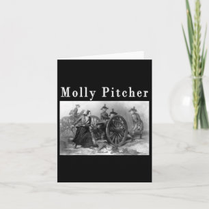 Cartão Molly Pitcher Mary Ludwig Americana Revolucionária