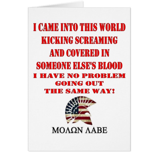 CARTÃO MOLON LABE (Frente)