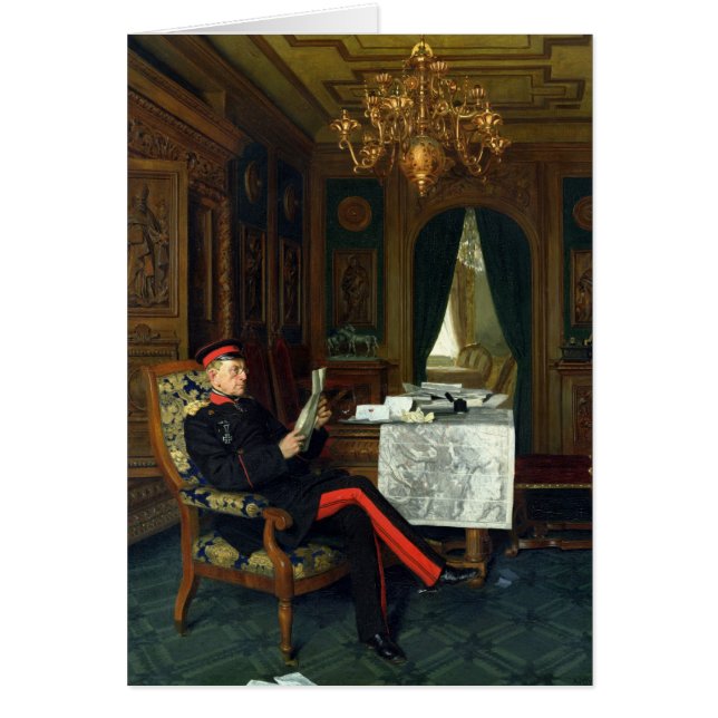 Cartão Moltke em Versalhes, 1872 (Frente)