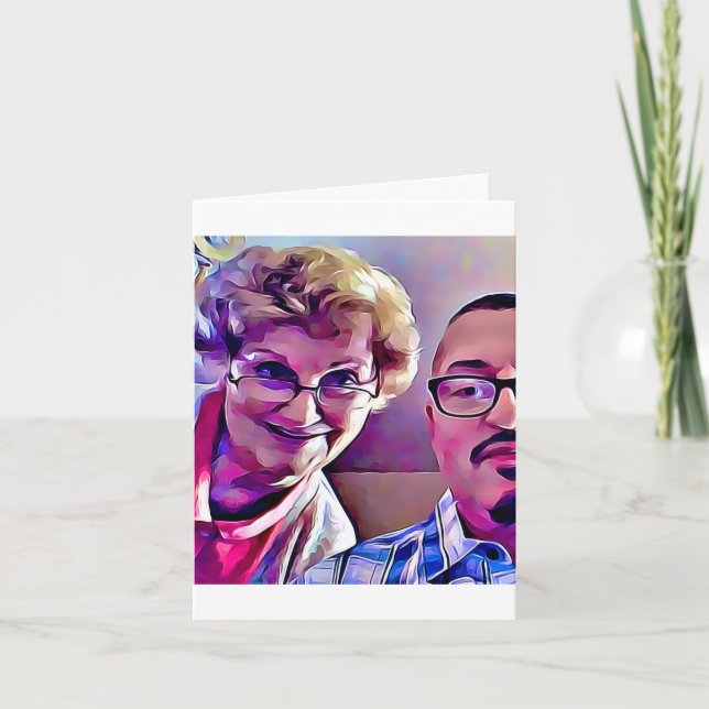 Cartão Mom and me Mother's Day 2017 ages 84 and 64 card   (Frente)