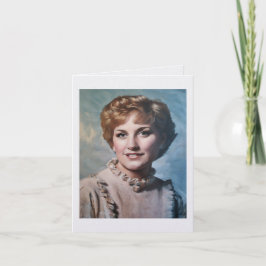 Cartão Mom as Computer Impasto Oil Painting 