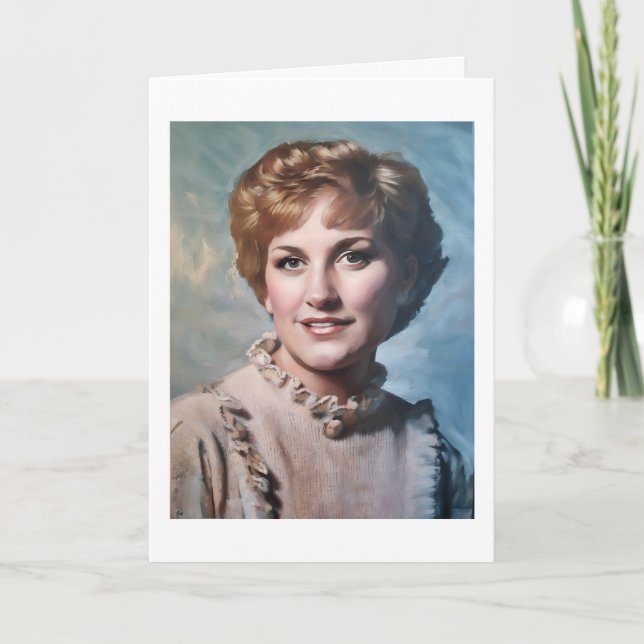 Cartão Mom as Computer Impasto Oil Painting  (Frente)