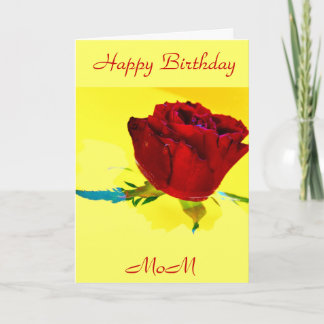 CARTÃO MOM BIRTHDAY CARD