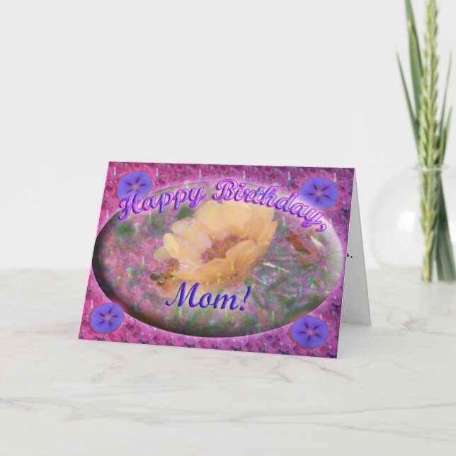 Cartão Mom birthday card (Frente)