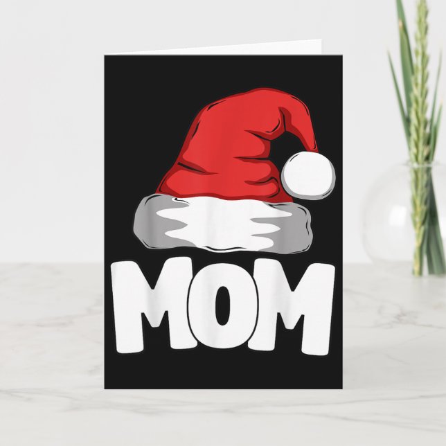 Cartão Mom Christmas Santa Matching Family  (Frente)