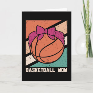Cartão MOM de basquete Belo Design de basquete