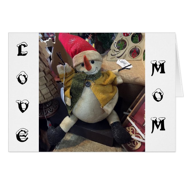 CARTÃO MOM=DOS SEUS FILHOS FAVORITOS NO NATAL (Frente Horizontal)