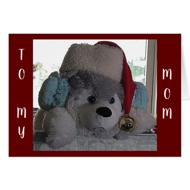 CARTÃO ***MOM***ESTE PUP FELIZ DIZ NATAL ESPECIAL (Frente Horizontal)