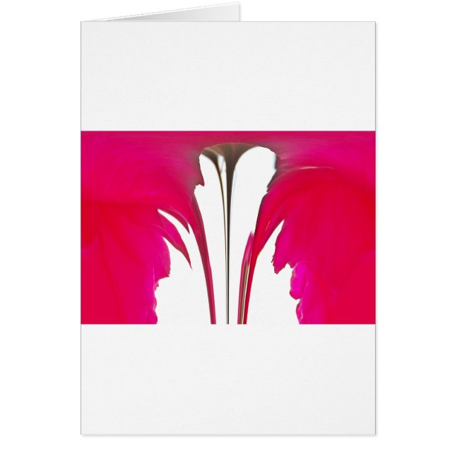 Cartão Momento Capturado: Uma Elegância Petal Rosa vermel (Frente)