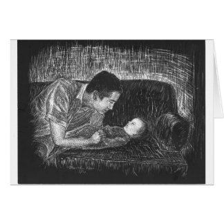 Cartão Momento macio com bebê