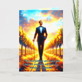 Cartão Momentos do ouro - Vinha do Dia do Pai