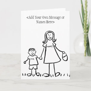 Cartão Mommy & Me - Customize Greeting or Note Cards