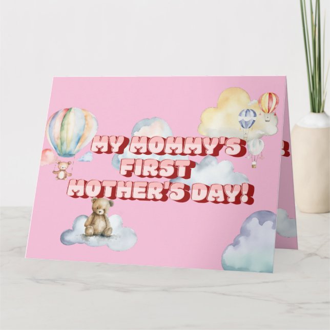 Cartão Mommy's First Mother's Day Greeting Card (Frente)