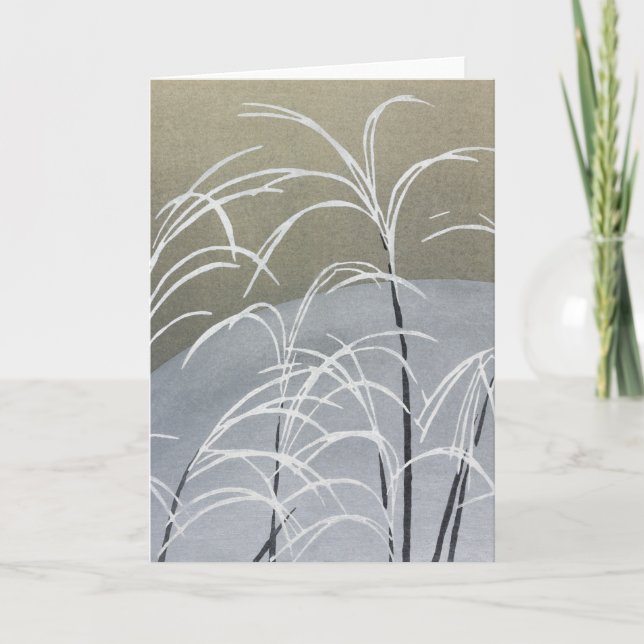 Cartão Momoyogusa Flowers Vintage Folded Greeting Card (Frente)