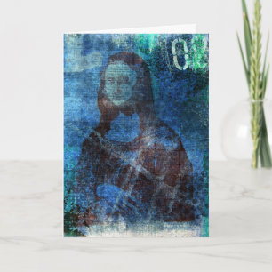 Cartão Mona Blues, aniversário