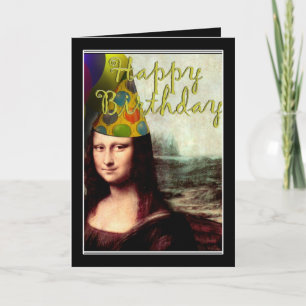 Cartão Mona Lisa - A Garota do Aniversário