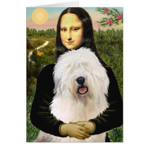 Cartão Mona Lisa - Antigo Inglês 3